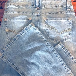 NO BOUNDARIES Juniors Light Wash Flare Jeans Sz 5